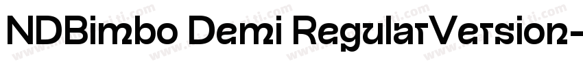 NDBimbo Demi RegularVersion字体转换